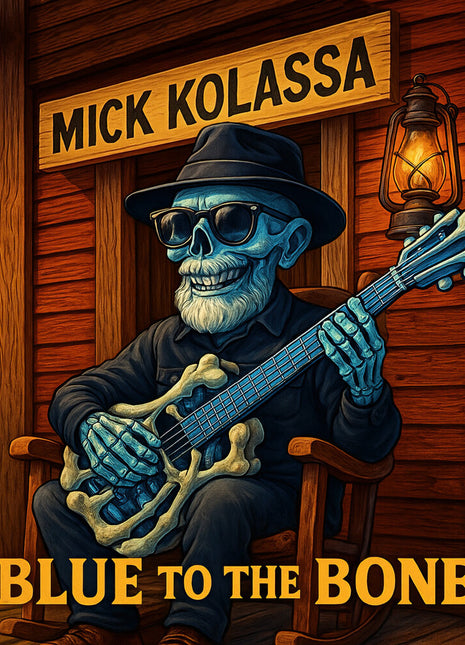 the album cover for Mick Kolassa - Blue To The Bone