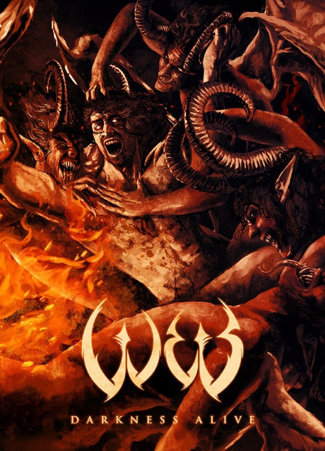 the album cover for W.E.B. - Darkness Alive