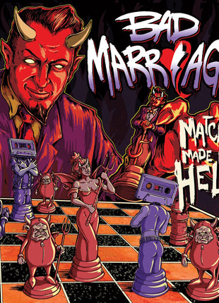 the album cover for Bad Marriage - Match Made In Hell