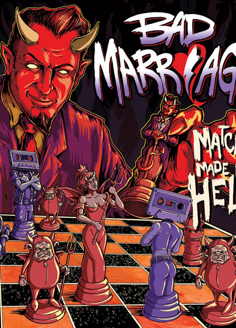 the album cover for Bad Marriage - Match Made In Hell