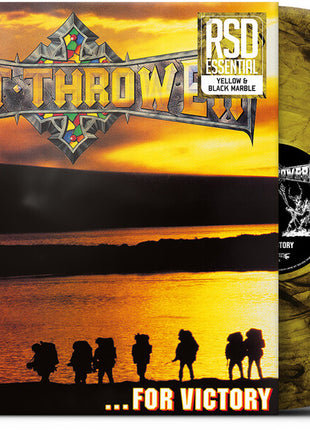 the album cover for Bolt Thrower - ...For Victory [RSD Essentials Yellow & Black Marble]