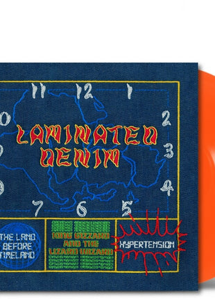 the album cover for King Gizzard & The Lizard Wizard - Laminated Denim (2026 Repress) [Colored Vinyl]