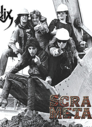 the album cover for Helix - Scrap Metal