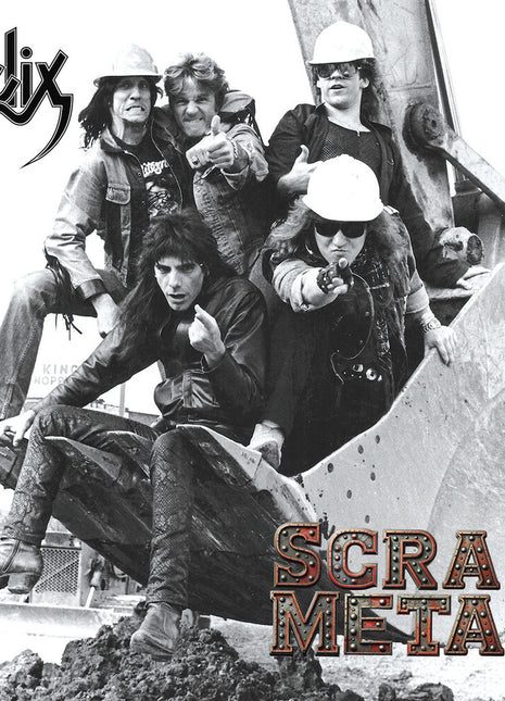 the album cover for Helix - Scrap Metal