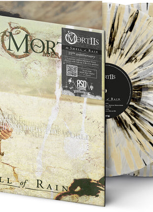the album cover for Mortiis - The Smell of Rain [RSD Essentials Clear w/Cream & Black Splatter]