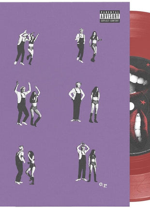 the album cover for Olivia Rodrigo - drivers license / burning down the house [Translucent Red]
