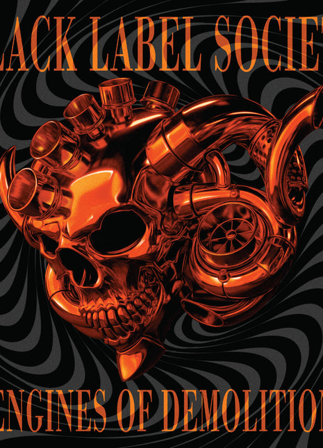 the album cover for Black Label Society - Engines Of Demolition [Indie Exclusive] [Colored Vinyl] (Org) (Ylw)