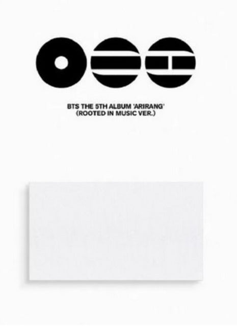 the album cover for BTS - BTS The 5th Album 'ARIRANG' [Rooted In Music Ver.]