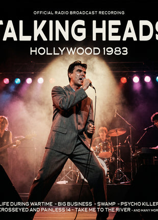 the album cover for Talking Heads - Hollywood 1983
