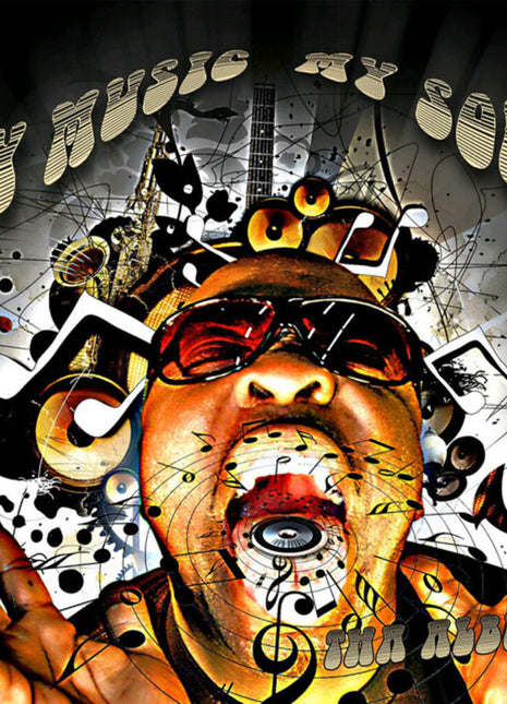 the album cover for Bo Roc - My Music, My Soul