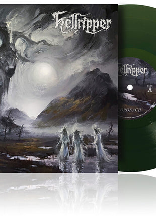the album cover for Hellripper - Coronach [Baobhan Sith Trans. Forest Green 	]