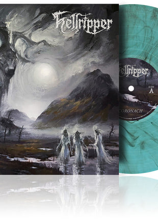 the album cover for Hellripper - Coronach [Indie Exclusive Granite City Electric Smoke	]