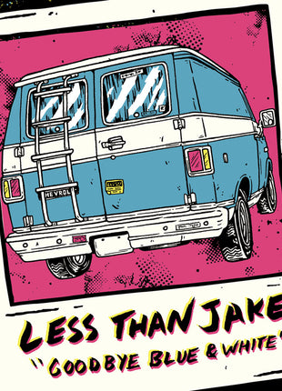 the album cover for Less Than Jake - Goodbye Blue And White