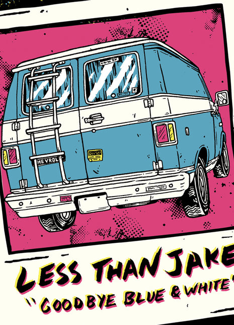 the album cover for Less Than Jake - Goodbye Blue And White