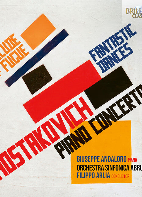 the album cover for Giuseppe Andalora - Shostakovich: Prelude & Fugue Fantastic Dances
