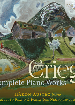 the album cover for Hakon Austbo - Grieg: Complete Piano Works