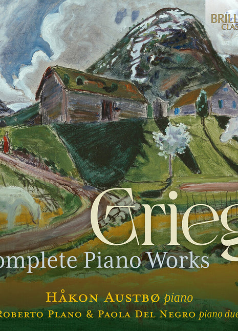 the album cover for Hakon Austbo - Grieg: Complete Piano Works