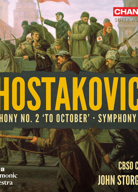 the album cover for BBC Philharmonic Orchestra - Shostakovich: Sym No. 2 To October: Sym No. 5