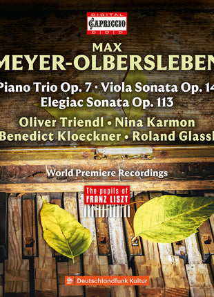 the album cover for Oliver Triendl - Max Meyer-Olbersleben: Chamber Music
