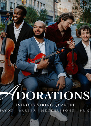 the album cover for Isidore String Quartet - Adorations