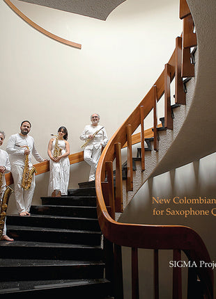 the album cover for Sigma Project - New Colombian Music For Saxophone Qrt