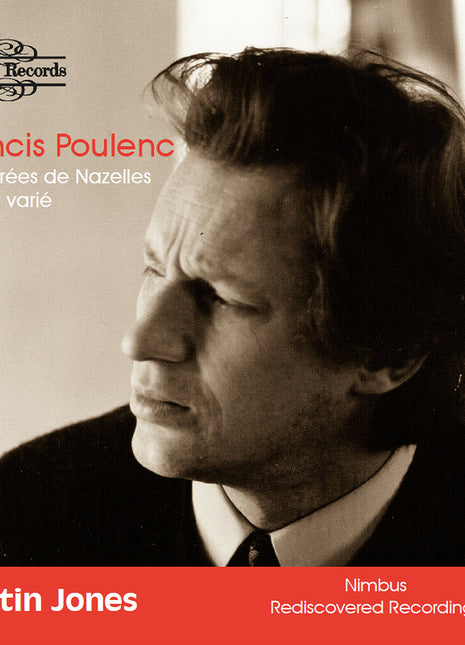 the album cover for Martin Jones - Poulenc: Works For Piano