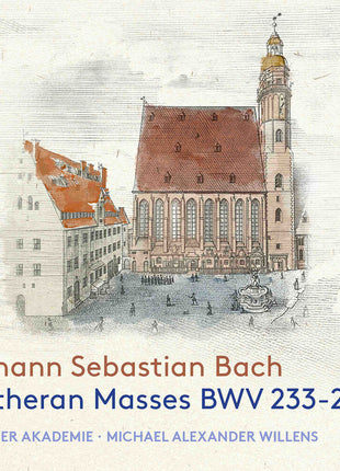 the album cover for Kölner Akademie - J.S. Bach: Lutheran Masses Bwv 233-236