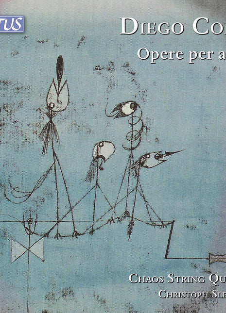 the album cover for Chaos String Quartet - Conti: Opere Per Archi