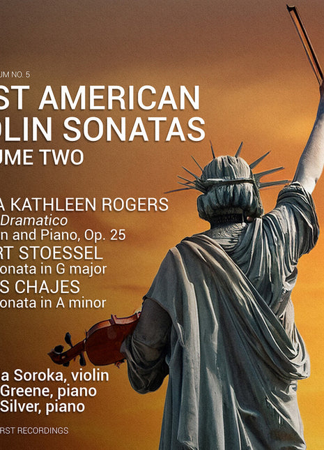 the album cover for Solomia Soroka - Lost American Vn Sonatas Vol. 2