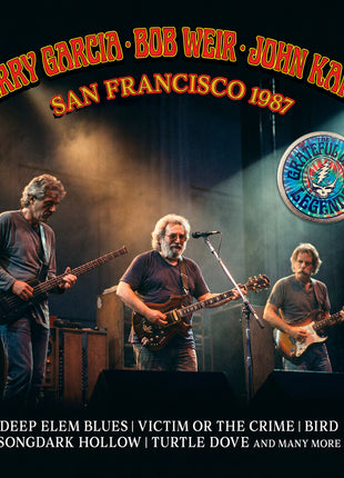 the album cover for Jerry Garcia  / Weir,Bob / Kahn,John - San Francisco 1987