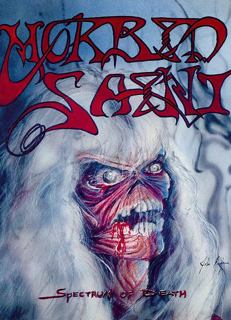 the album cover for Morbid Saint - Spectrum Of Death [Indie Exclusive Colored Vinyl]