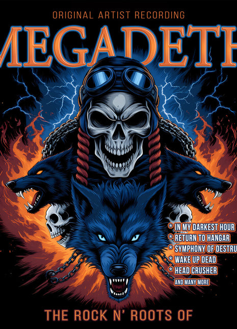 the album cover for Megadeth - Rock N Roots Of [Orange]