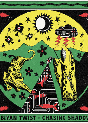 the album cover for Nubiyan Twist - Chasing Shadows [Colored Vinyl] (Ylw) (Uk)
