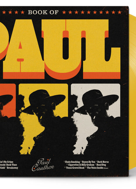 the album cover for Paul Cauthen - Book of Paul [Opaque Canary Yellow]