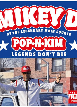 the album cover for Mikey D - POP-N-KIM (Legends Don't Die) [Red]