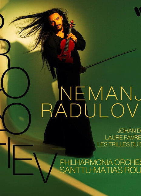 the album cover for Nemanja Radulovic - Prokofiev