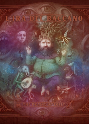 the album cover for L'Ira del Baccano - Praise Of Folly - Ripple Grey & Cherry Transparent