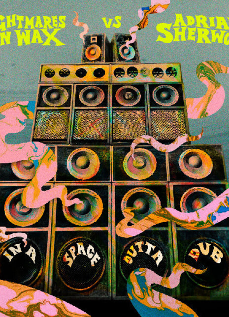 the album cover for Nightmares On Wax Vs Adrian Sherwood - In A Space Outta Dub