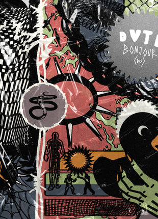 the album cover for DVTR - Bonjour (Bis) - White [Colored Vinyl]