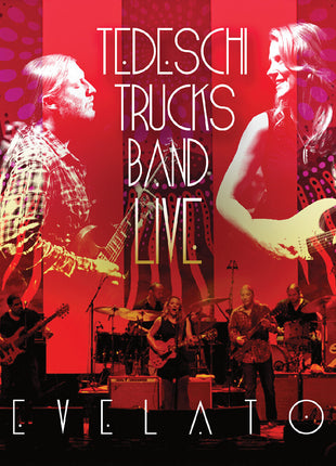 the album cover for Tedeschi Trucks Band - Live Revelator [Fire Orange with Black Swirl]