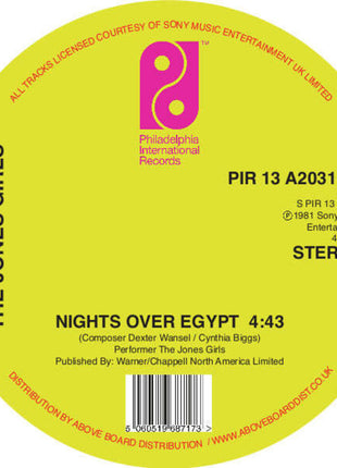 the album cover for Jones Girls - Nights Over Egypt