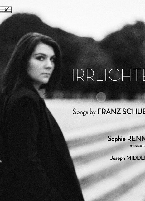the album cover for Sophie Rennert - Irrlichter - Schubert Songs
