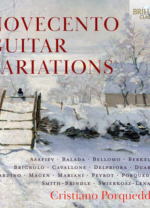 the album cover for Cristiano Porqueddu - Novecento Guitar Variations