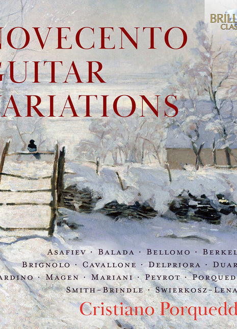 the album cover for Cristiano Porqueddu - Novecento Guitar Variations