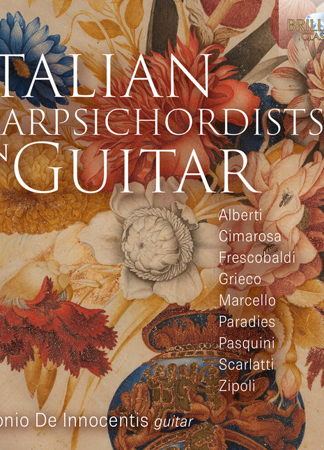 the album cover for Antonio De Innocentis - Italian Harpsichordists On Guitar