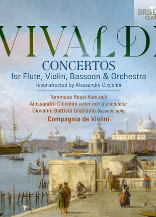 the album cover for Tommaso Rossi - Vivaldi: Cons For Flute Violin Bassoon & Orchestra
