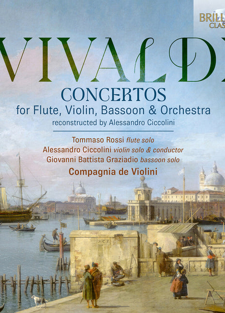the album cover for Tommaso Rossi - Vivaldi: Cons For Flute Violin Bassoon & Orchestra
