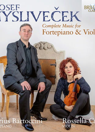 the album cover for Marius Bartoccini - Myslivecek: Complete Music For Harpsichord