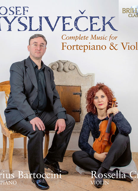 the album cover for Marius Bartoccini - Myslivecek: Complete Music For Harpsichord