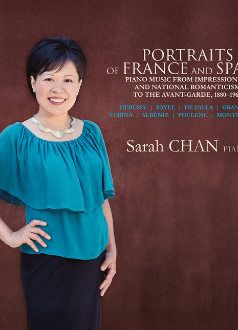 the album cover for Sarah Chan - Portraits Of France & Spain